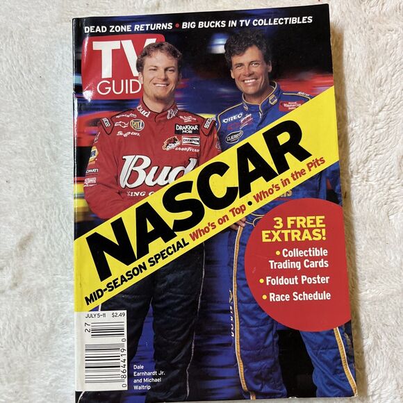 Lot of 4 TV Guide Books 2003 2004 NASCAR Collectible Dual-Image Car - Picture 3 of 10
